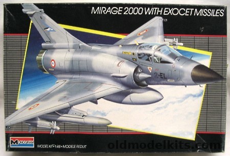 Monogram 1/48 Mirage 2000 with Exocet Missiles, 5446 plastic model kit